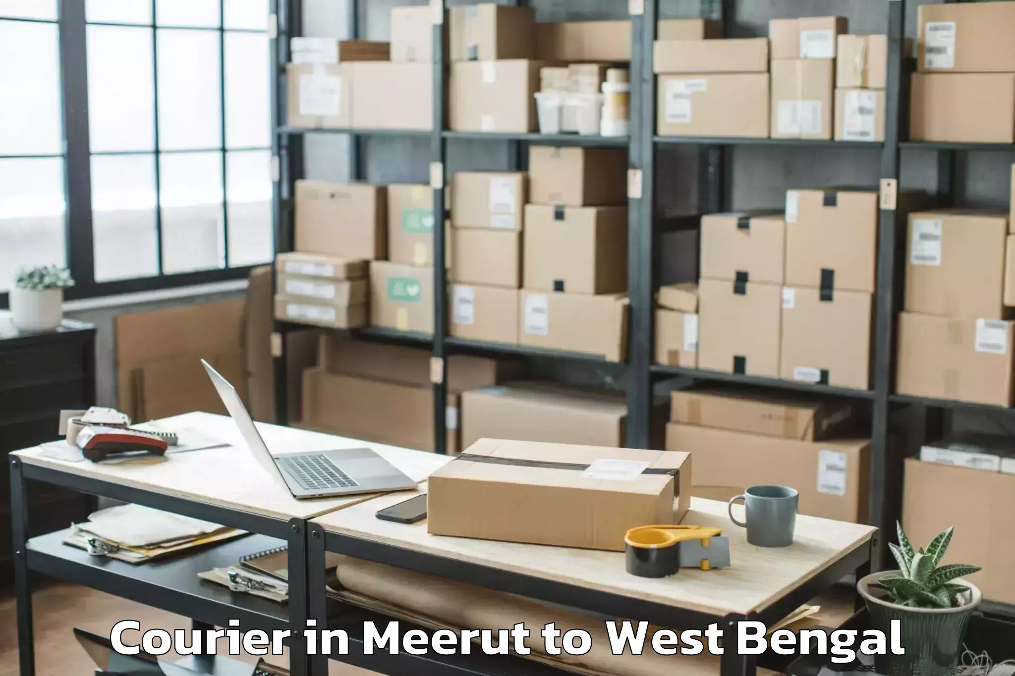 Top Meerut to Gazole Courier Available